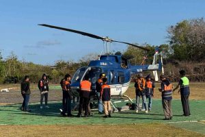 Helikopter Fly Bali Kembali ke Bali Setelah Rampungkan Patroli Karhutla di Pontianak